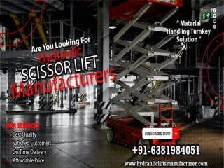 Hydraulic Scissor Lift in Tada Sricity