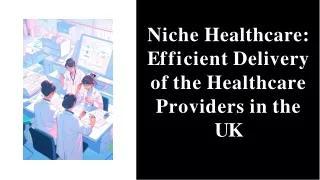 Niche Healthcare Efficient Delivery of the Healthcare Providers in the UK