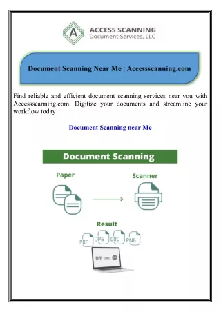 Document Scanning Near Me Accessscanning.com