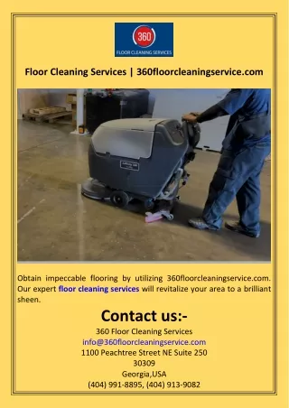 Floor Cleaning Services  360floorcleaningservice.com