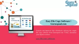 Easy File Copy Software Gurusquad.com