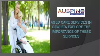 Aged Care Services in Gawler- Explore the Importance Of These Services