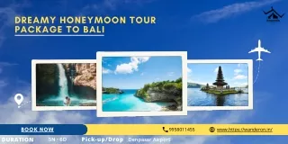 Dreamy Honeymoon Tour Package to Bali