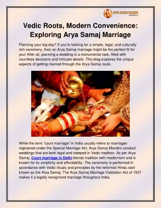 Court marriage in Delhi