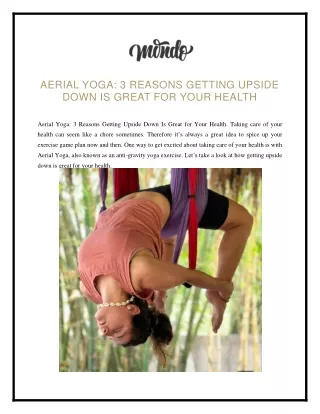 AERIAL YOGA 3 REASONS GETTING UPSIDE DOWN IS GREAT FOR YOUR HEALTH