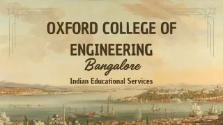 Oxford College of Engineering Bangalore