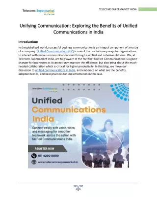 Unified Communications India