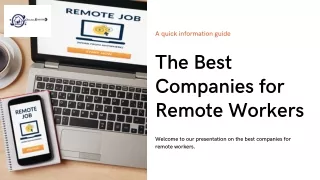 Unveiling the Best Companies for Remote Workers