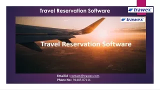 Travel Reservation Software