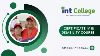 Certificate IV in Disability Course