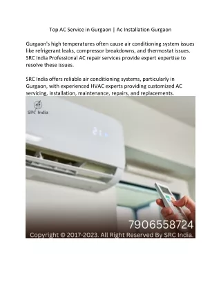 AC Repair in Gurgaon