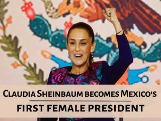 Claudia Sheinbaum becomes Mexico's first female president