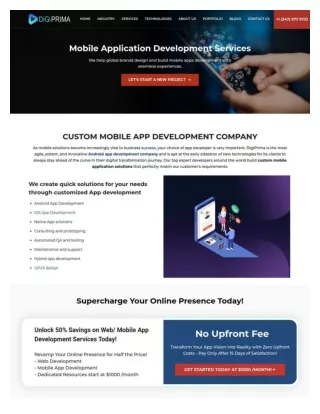 Mobile Innovations Unleashed: The DigiPrima Difference