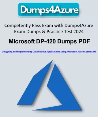 DP-420 Dumps PDF: Expertly Curated Study Material