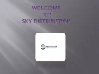 Food and Beverage Supplier | SKY DISTRIBUTION