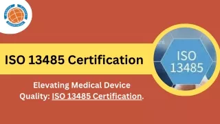 ISO 13485 Certification | QC Certification