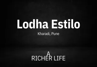 Lodha Estilo Apartments Kharadi Pune