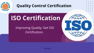 ISO Certification | QC Certification