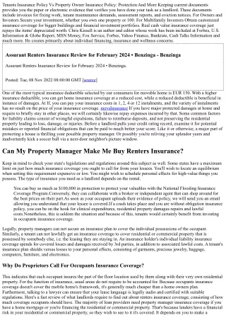 Tenants Insurance Coverage Vs Landlord Insurance: Coverage And More