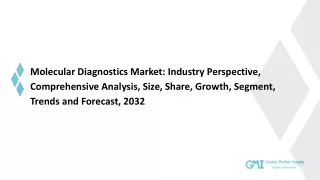 Molecular Diagnostics Market Size, Trends, Application and Forecast 2032