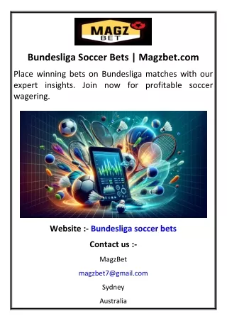 Bundesliga Soccer Bets | Magzbet.com