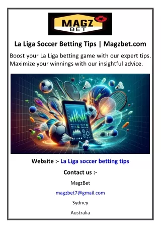 La Liga Soccer Betting Tips | Magzbet.com