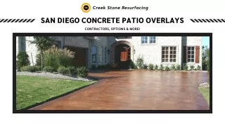 San Diego Concrete Patio Overlays