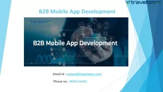 B2B Mobile App Development