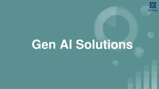 Gen AI Solutions