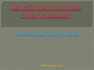 Hawaii Diet Cookbook 2013 (updated2)