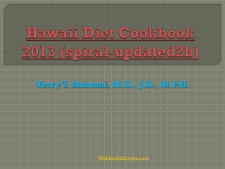 Hawaii Diet Cookbook 2013 (spiral)