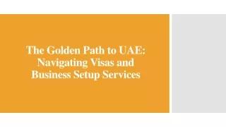 The Golden Path to UAE_Navigating Visas and Business Setup Services