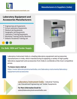 Laboratory Equipment and Accessories Manufacturers