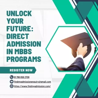 Unlock Your Future Direct Admission in MBBS Programs