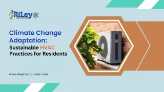 Climate Change Adaptation: Sustainable HVAC Practices for Residents