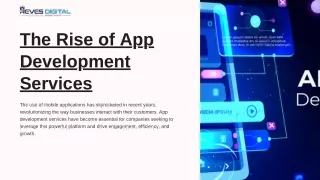 Enhance Your Business with Our App Development Service by Reves Digital