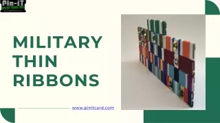 Military Thin Ribbons