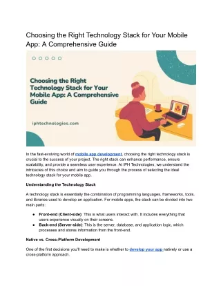 Choosing the Right Technology Stack for Your Mobile App_ A Comprehensive Guide