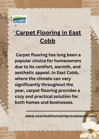 Affordable Carpet Flooring in East Cobb