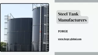 Steel Tank Manufacturers - FORGE
