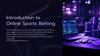 The Ultimate Guide to Online Sports Betting