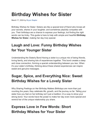 New Beginnings: Personalised Birthday Salutations for Your Sibling.