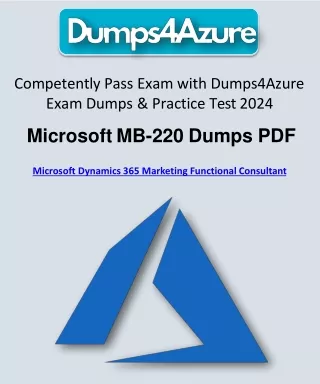 Exam MB-220 Dumps PDF Questions and Answers in format