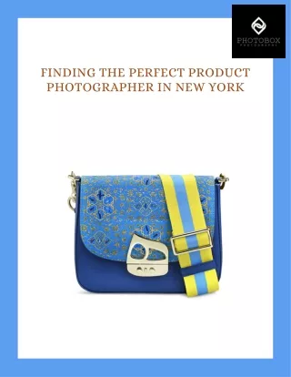 Elevate Your Brand with Photo Box Premier Product Photographer in New York