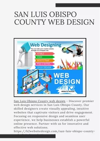 San Luis Obispo County web design