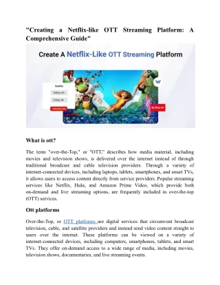 _Creating a Netflix-like OTT Streaming Platform_ A Comprehensive Guide_