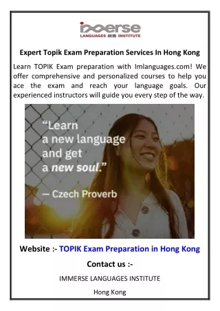 Expert Topik Exam Preparation Services In Hong Kong