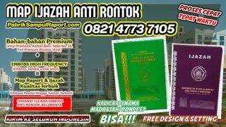 0821-4773-7105 Harga Sampul Ijazah Map Ijazah di Demak