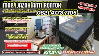 0821-4773-7105 Harga Map Ijazah Sampul Ijazah di Deli Serdang