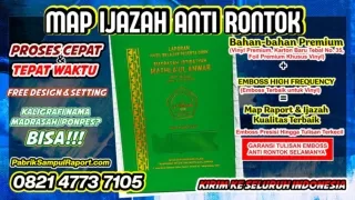 0821-4773-7105 Sampul Ijazah Tk Map Raport di Dompu